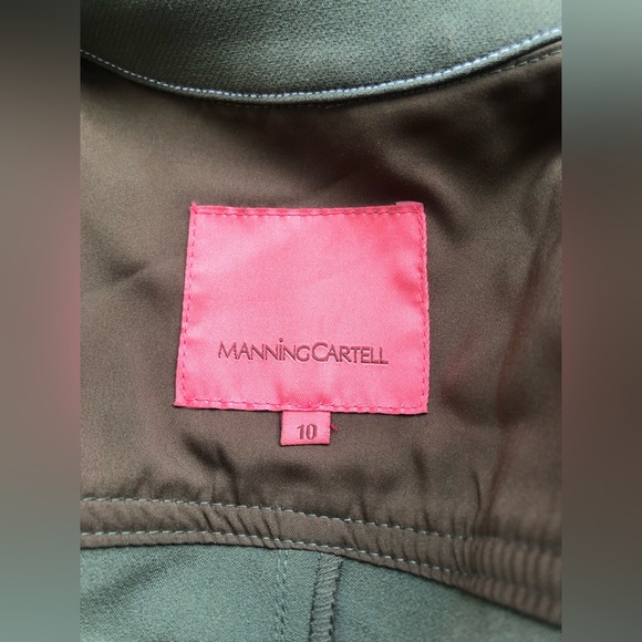 Manning Cartell Khaki Trench Coat Size 10 - Picture 5 of 6